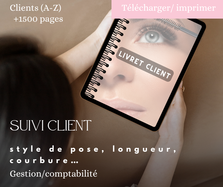 Livret client extensions de cils