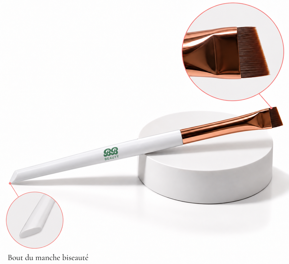 Pinceau à sourcils précision  biseauté